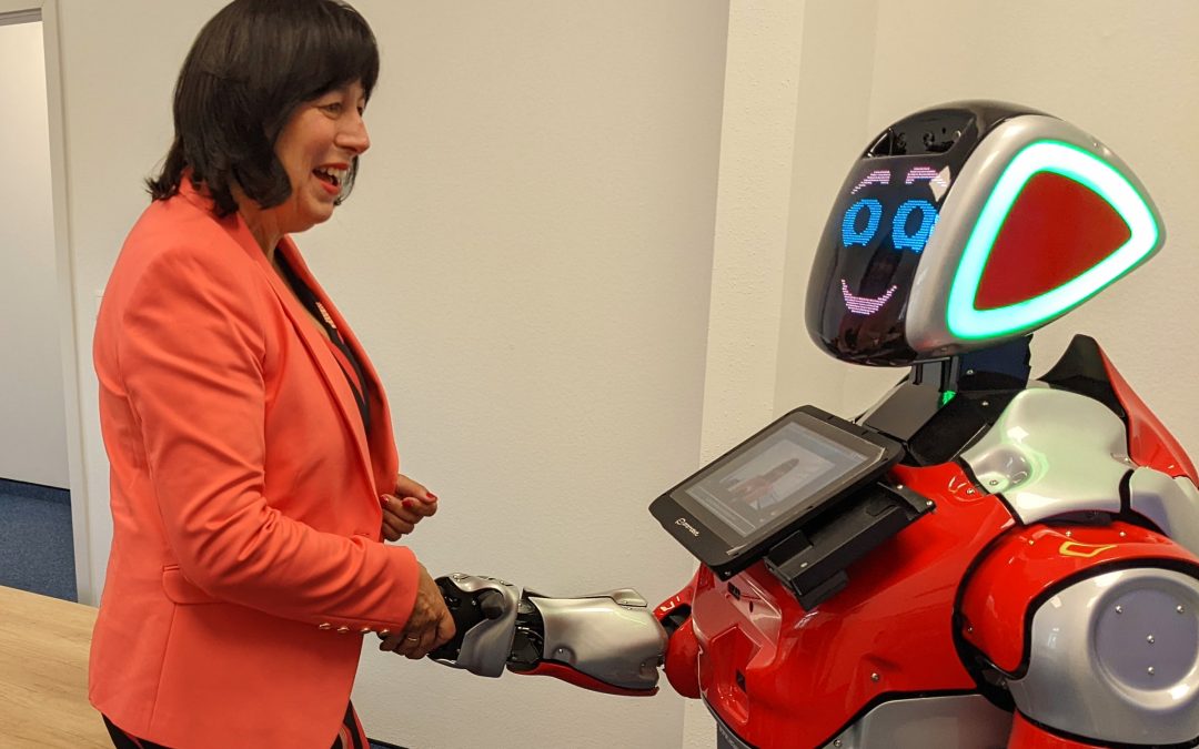 EU-Spitzenpolitikerin Marion Walsmann zu Gast bei Security Robotics