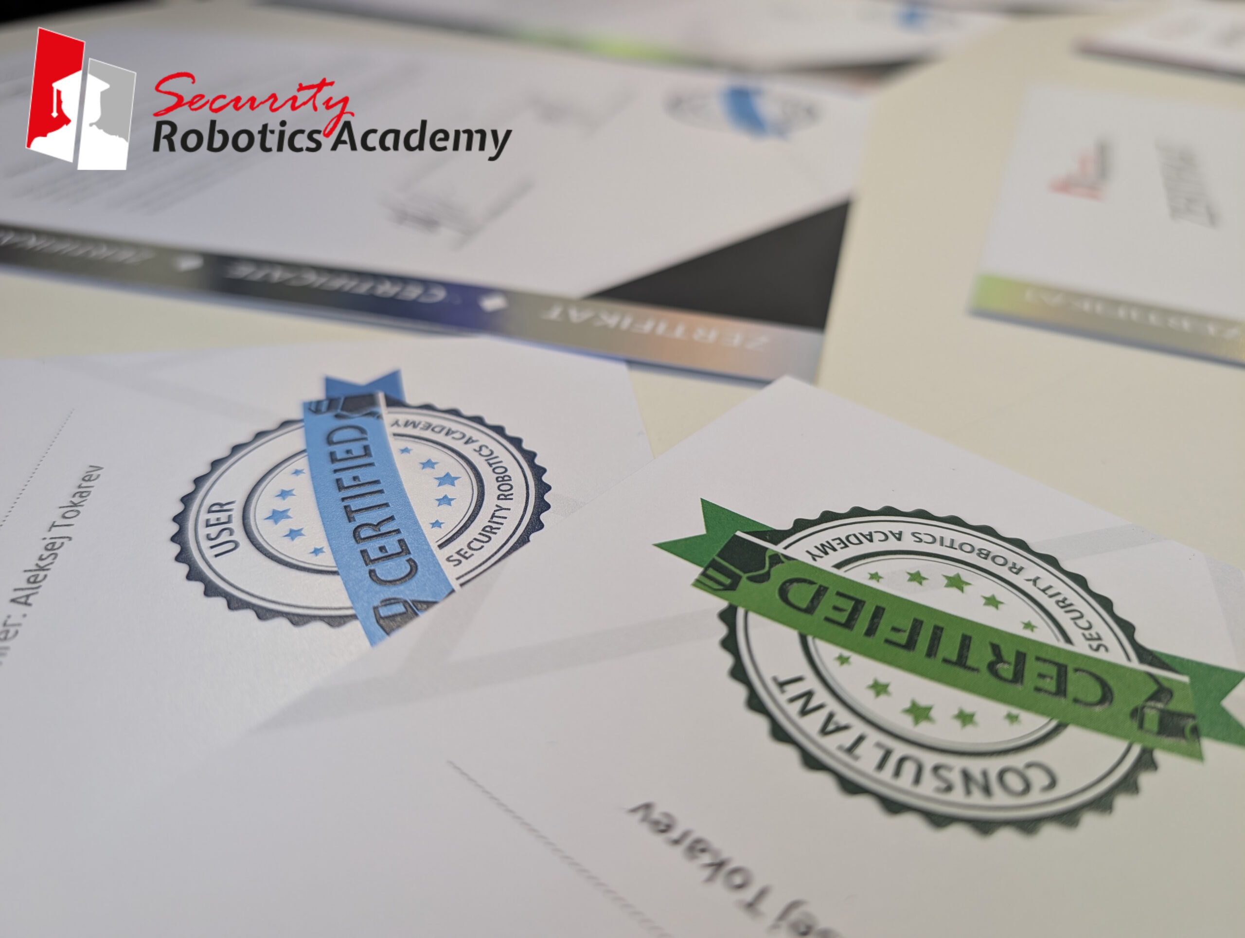 Zertifikate der Security Robotics Academy Roboterführerschein